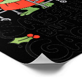 Sagging But Still Gagging Funny Christmas Frog Hol Poster (Hoek)