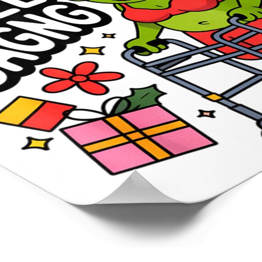 Sagging But Still Gagging Funny Christmas Frog Hol Poster (Hoek)