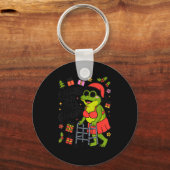 Sagging But Still Gagging Funny Christmas Frog Hol Sleutelhanger (Voorkant)