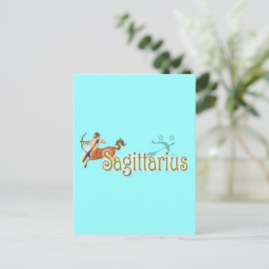 Saggitarius Briefkaart (Staand voorkant)