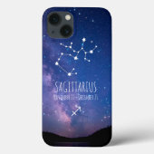 Saggitarius | Gepersonaliseerde zodiac-constellati Case-Mate iPhone Case (Achterkant)
