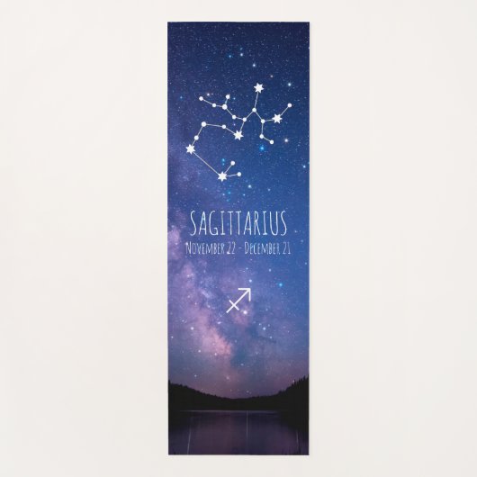 Saggitarius | Gepersonaliseerde zodische astrologi Yogamat (Voorkant)