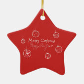 Saggitarius Sterrenbeeld Astrologie Cute Tekening  Keramisch Ornament (Achterkant)