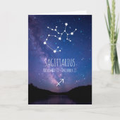Saggitarius Zodiac Constellation | Astrologie Kaart (Voorkant)