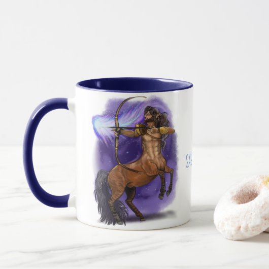 Saggitarius Zodiac Sign Mok (Met donut)