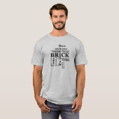 Saginaw Brick black lettering T-shirt (Voorkant volledig)