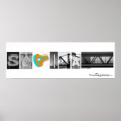 Saginaw Letters Poster (Voorkant)