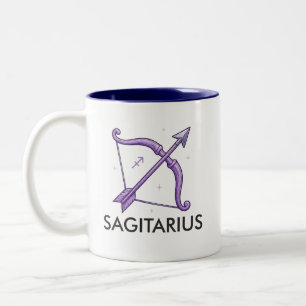 Sagitarius Sterrenbeeld Astrologie Verjaardagsmok Tweekleurige Koffiemok