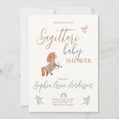 Sagittari sterrenbeeld baby shower kaart (Voorkant)