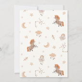 Sagittari sterrenbeeld baby shower kaart (Achterkant)