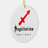 Sagittarius, 22 november - 21 december keramisch ornament (Rechts)