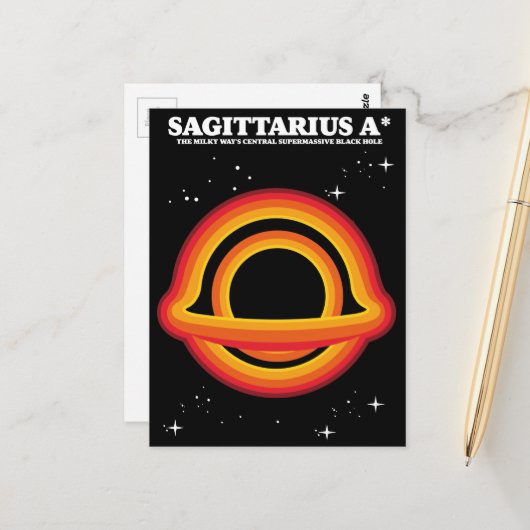 Sagittarius A* Briefkaart (Voorkant / Achterkant in situ)