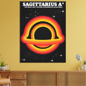 Sagittarius A* Canvas Afdruk (Insitu (Woonkamer))