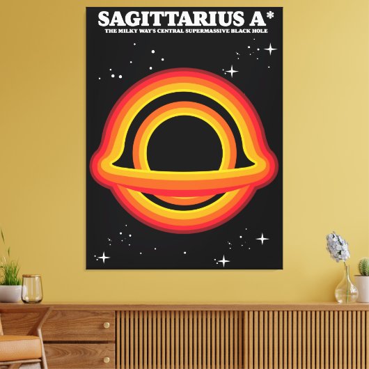 Sagittarius A* Canvas Afdruk (Insitu (Woonkamer))
