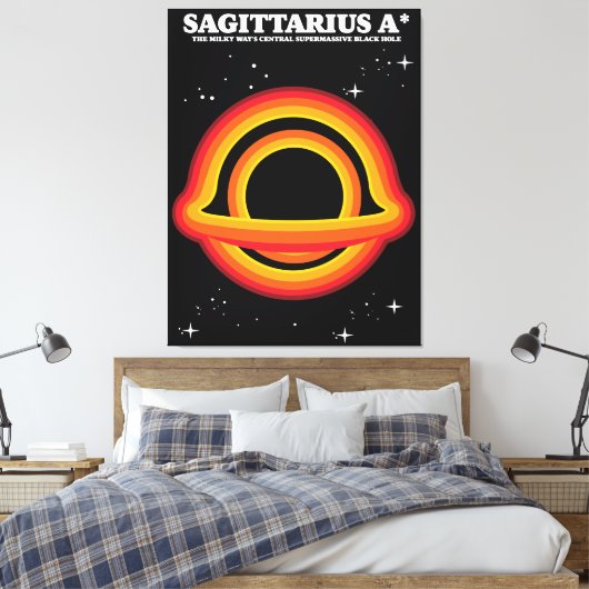 Sagittarius A* Canvas Afdruk (Insitu (Slaapkamer))