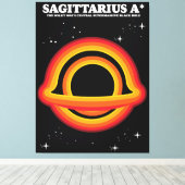 Sagittarius A* Canvas Afdruk (Insitu (Houten vloer))