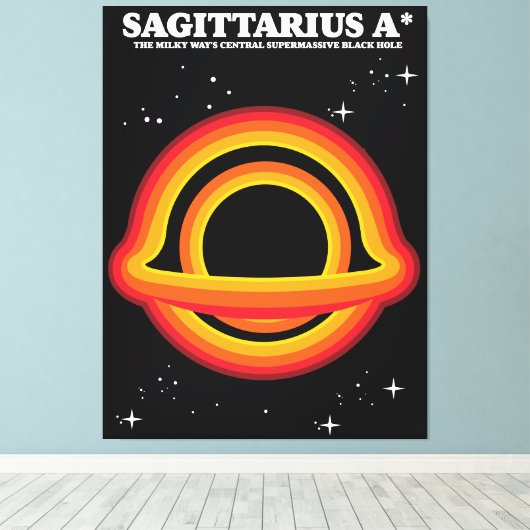 Sagittarius A* Canvas Afdruk (Insitu (Houten vloer))