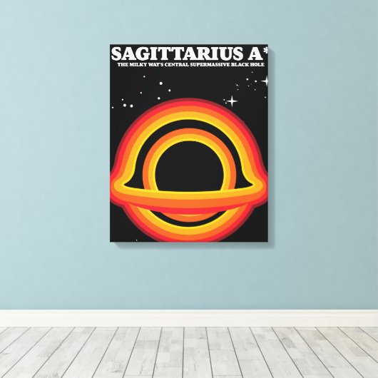 Sagittarius A* Canvas Afdruk (Insitu (Houten vloer))