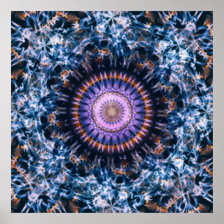 Sagittarius A Lichtgevende Abstracte Ruimte Kunst Poster