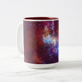 Sagittarius A Milky Way Galaxy Afbeelding Tweekleurige Koffiemok (Voorkant links)