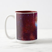 Sagittarius A Milky Way Galaxy Afbeelding Tweekleurige Koffiemok (Links)