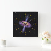  Sagittarius A Quasar V2 ~ Time Machine Clock ~ Vierkante Klok (Huis)