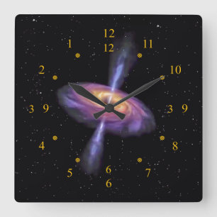  Sagittarius A Quasar V2 ~ Time Machine Clock ~ Vierkante Klok