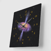  Sagittarius A Quasar V2 ~ Time Machine Clock ~ Vierkante Klok (Hoek)