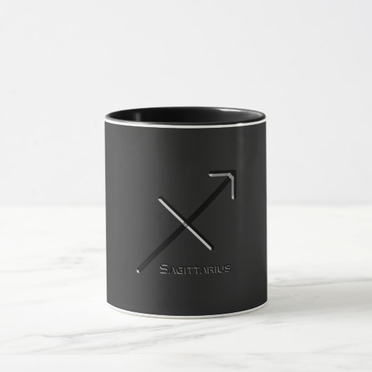SAGITTARIUS, abstract ontwerp van het sterrenbeeld Mok (Midden)