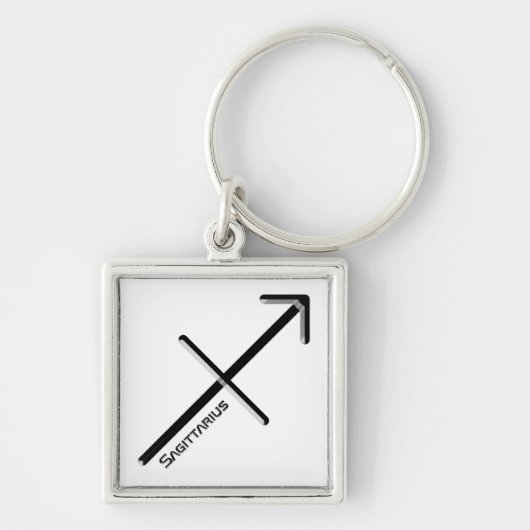 SAGITTARIUS, abstract ontwerp van het sterrenbeeld Sleutelhanger (Voorkant)