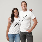 SAGITTARIUS, abstract ontwerp van het sterrenbeeld T-shirt (Unisex)