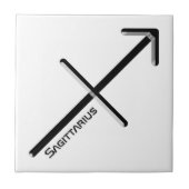 SAGITTARIUS, abstract ontwerp van het sterrenbeeld Tegeltje (Voorkant)