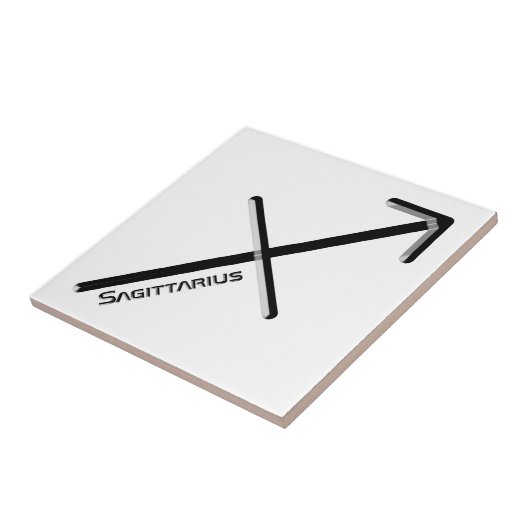 SAGITTARIUS, abstract ontwerp van het sterrenbeeld Tegeltje (Zijkant)