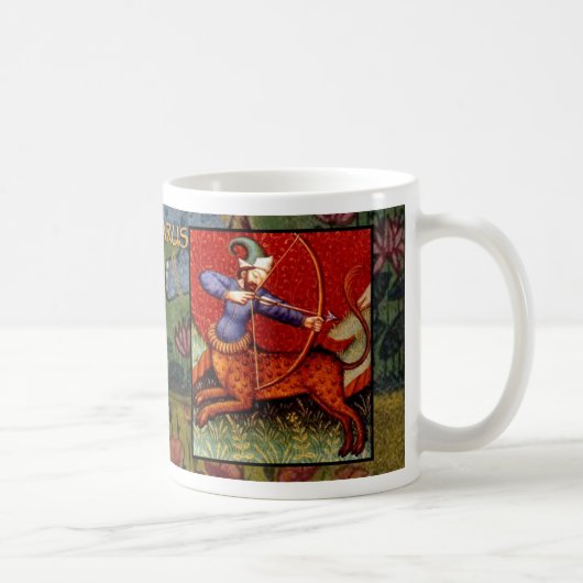 Sagittarius Ancient Zodiac Sign Astrology Cup/Mok Koffiemok (Rechts)