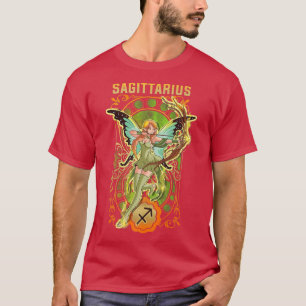 Sagittarius Anime Birthday Fairy Fairies Sagittari T-shirt