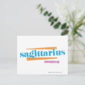 Sagittarius Aqua Briefkaart (Staand voorkant)