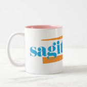 Sagittarius Aqua Tweekleurige Koffiemok (Links)