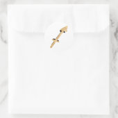 Sagittarius archer black Gold zodiab symbool Ronde Sticker (Tas)