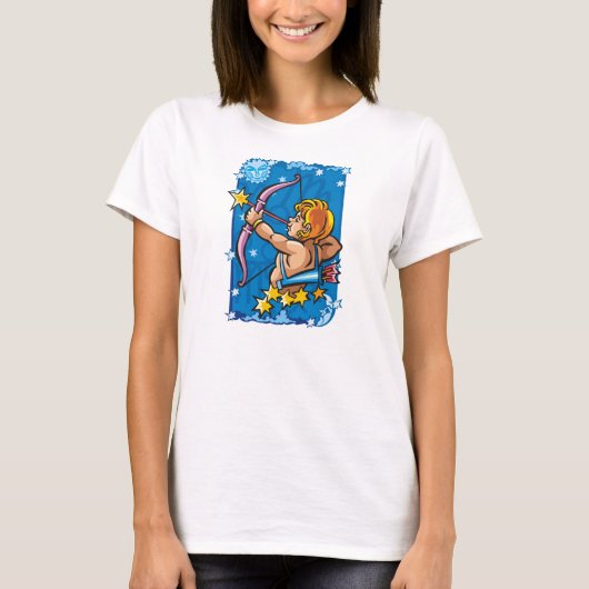 Sagittarius Archer in de nacht T-shirt (Voorkant)
