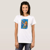 Sagittarius Archer in de nacht T-shirt (Voorkant volledig)