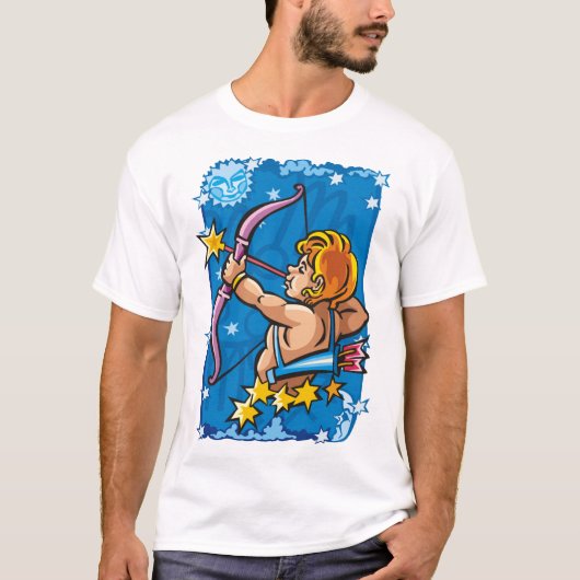 Sagittarius Archer in de nacht T-shirt (Voorkant)