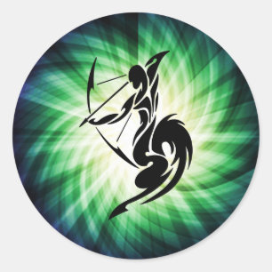 Sagittarius; Archer Ronde Sticker