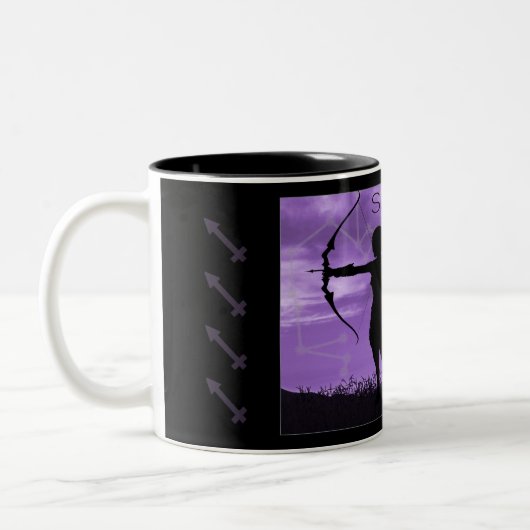 Sagittarius Archer Zodiac Mok met sporen (Links)
