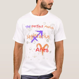 Sagittarius Aries Couple Zodiac T-Shirt