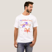 Sagittarius Aries Couple Zodiac T-Shirt (Voorkant volledig)