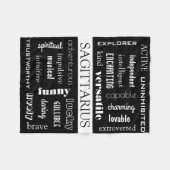 Sagittarius Astrological Fleece Deken (Voorkant (Horizontaal))