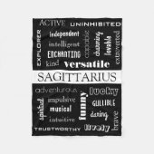 Sagittarius Astrological Fleece Deken (Voorkant)