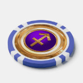 Sagittarius Astrological Sign Poker Chips (Enkel)