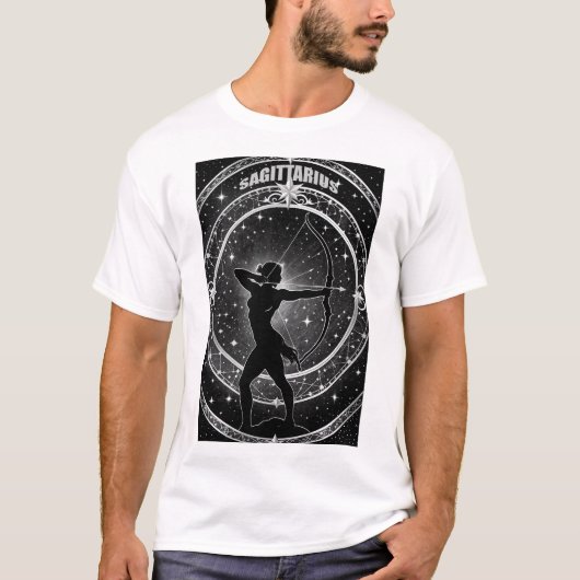 Sagittarius Astrological Sign T-shirt (Voorkant)