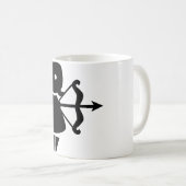 Sagittarius Astrological Symbol Sign Koffiemok (Voorkant rechts)